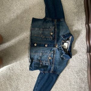 Forever21 denim cropped jacket